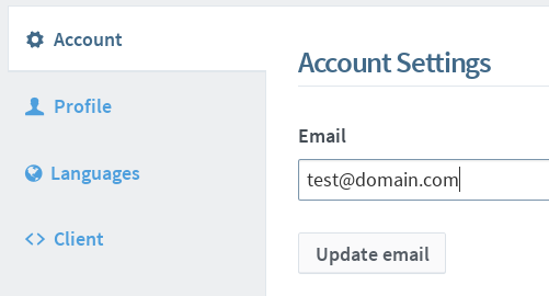 Email input field