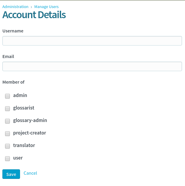 Create user