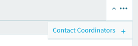 Contact coordinator menu