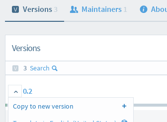 Copy version access
