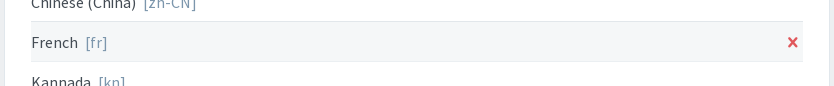 Removing a project language