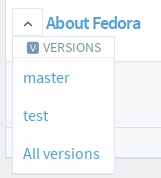 User dashboard version