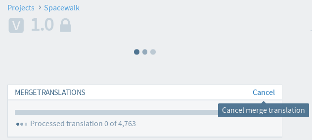 Cancel merge translation in progress