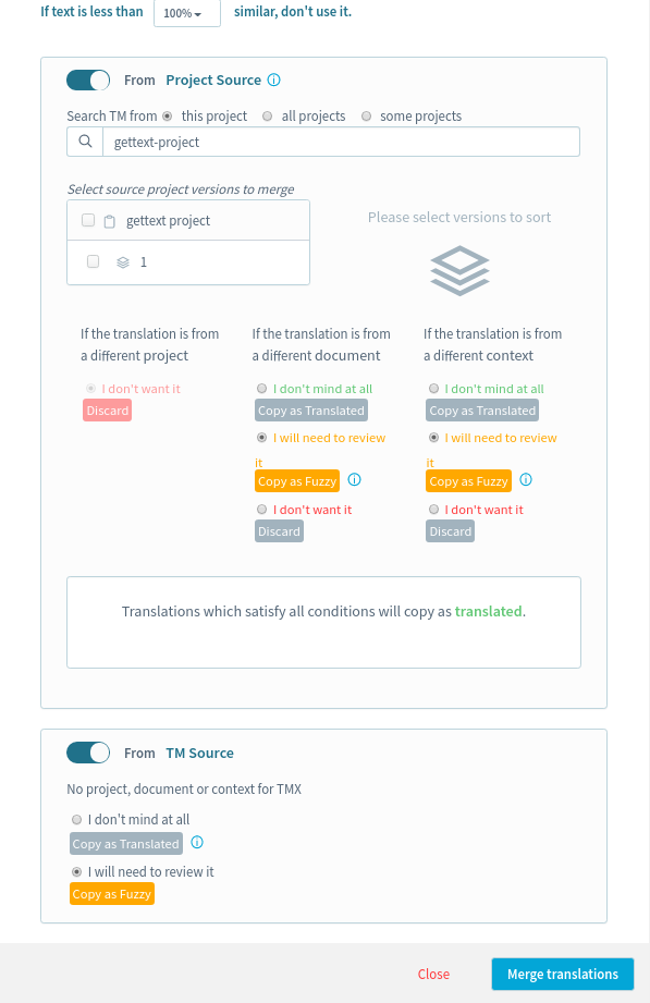 TM Merge translation source